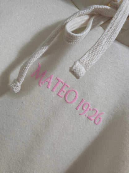 DIOS POR DELANTE PINK hoodie