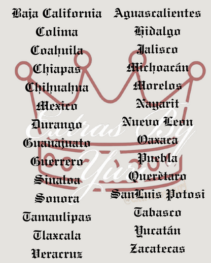 YOUTH Estados de México tshirt