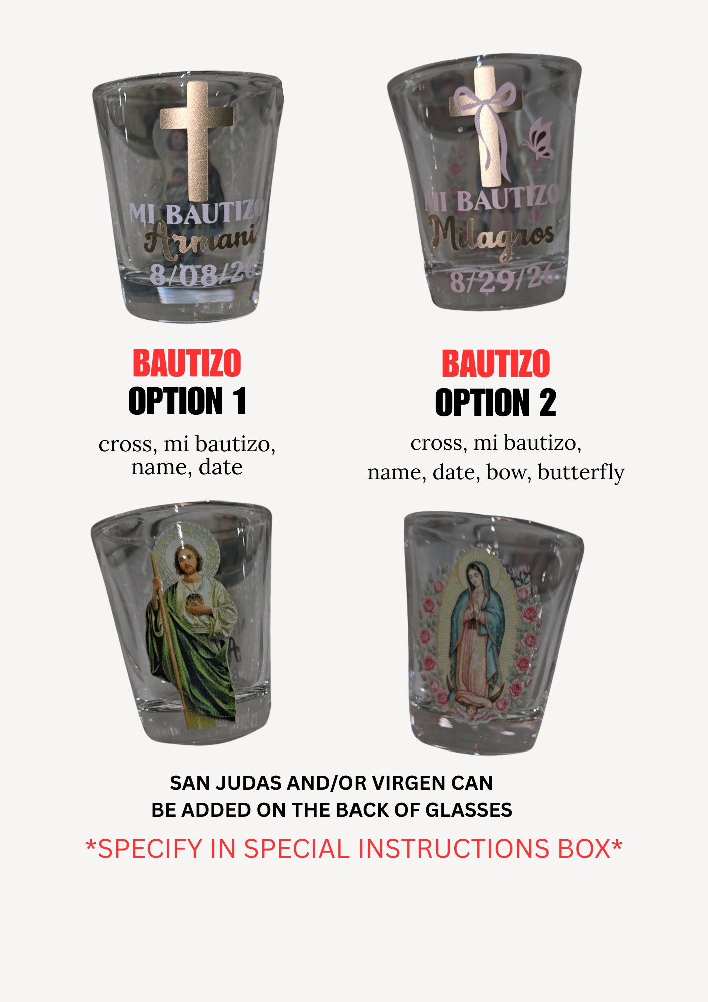 Custom shot glass