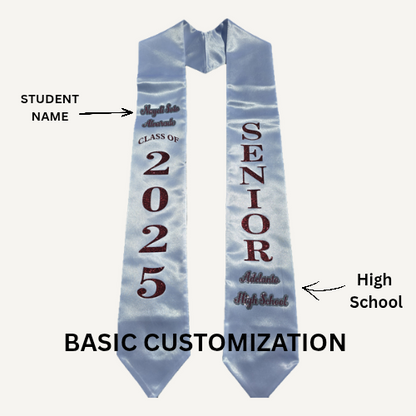 custom graduation stole